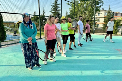 Kayseri Hacılar'da tenis coşkusu